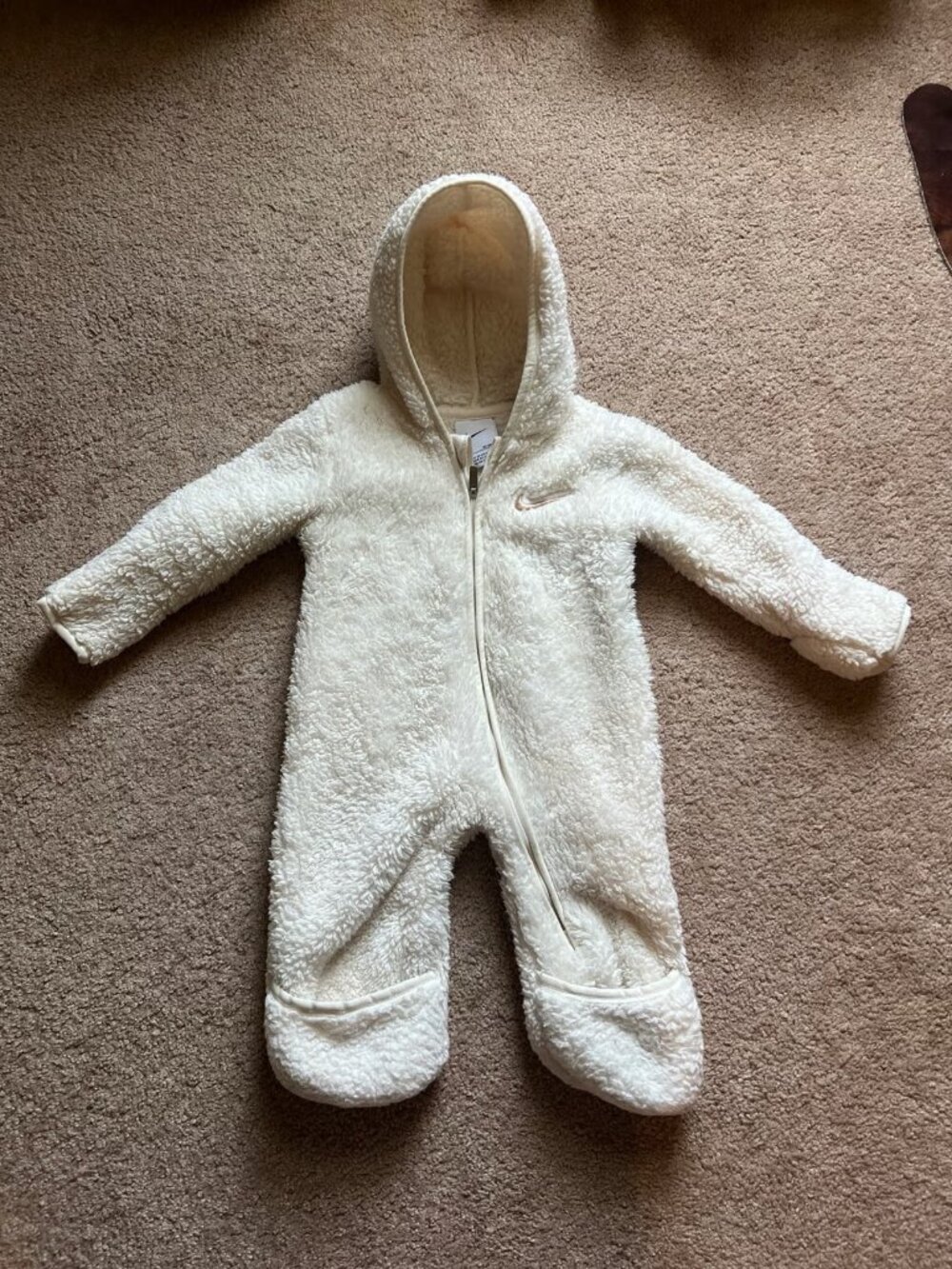 Nike Baby Sherpa Hooded Fleece Onesie/Footie 6 Months